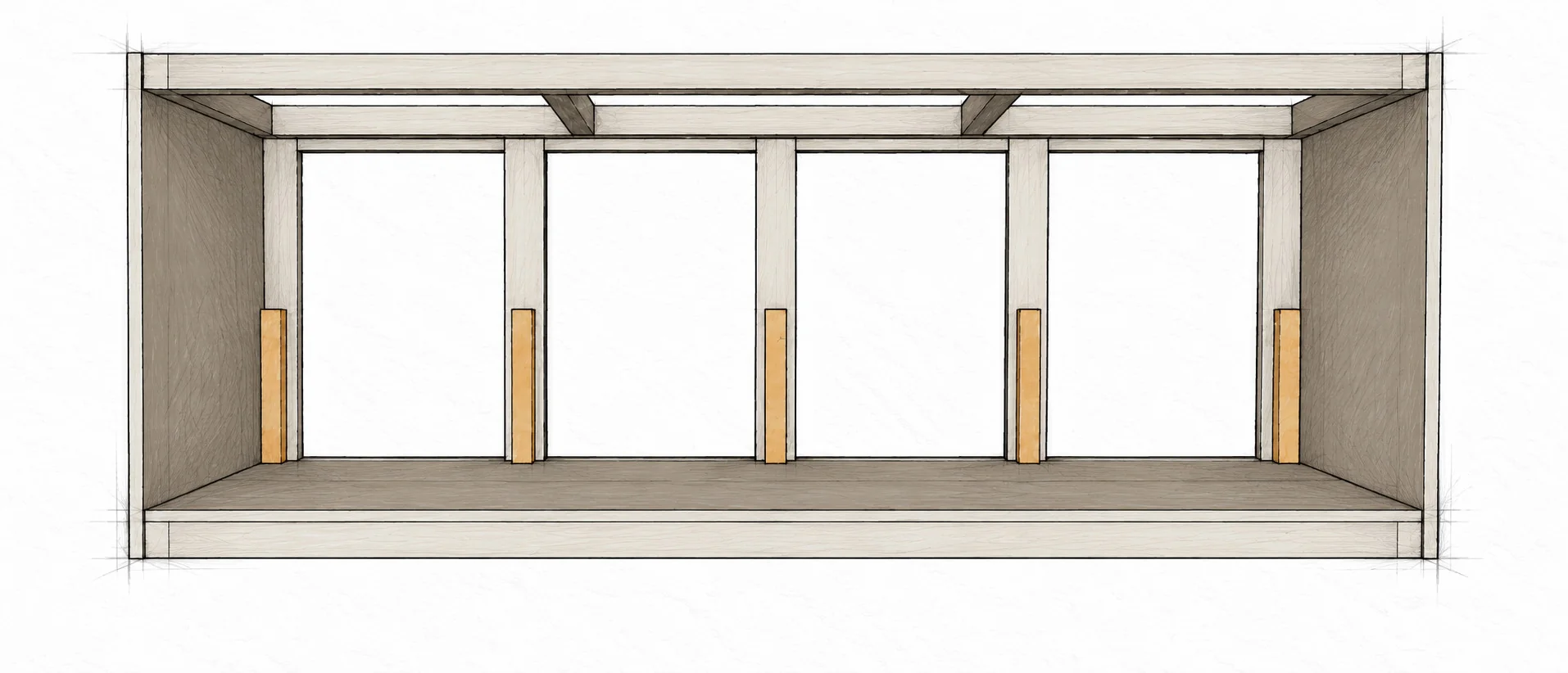 barn door console — 13 illustration
