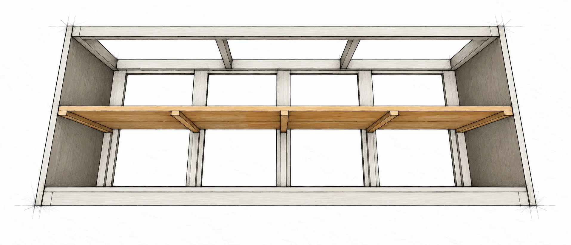 barn door console — 15 illustration