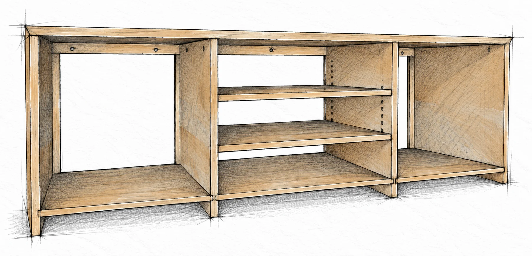 farmhouse media console — 22 illustration