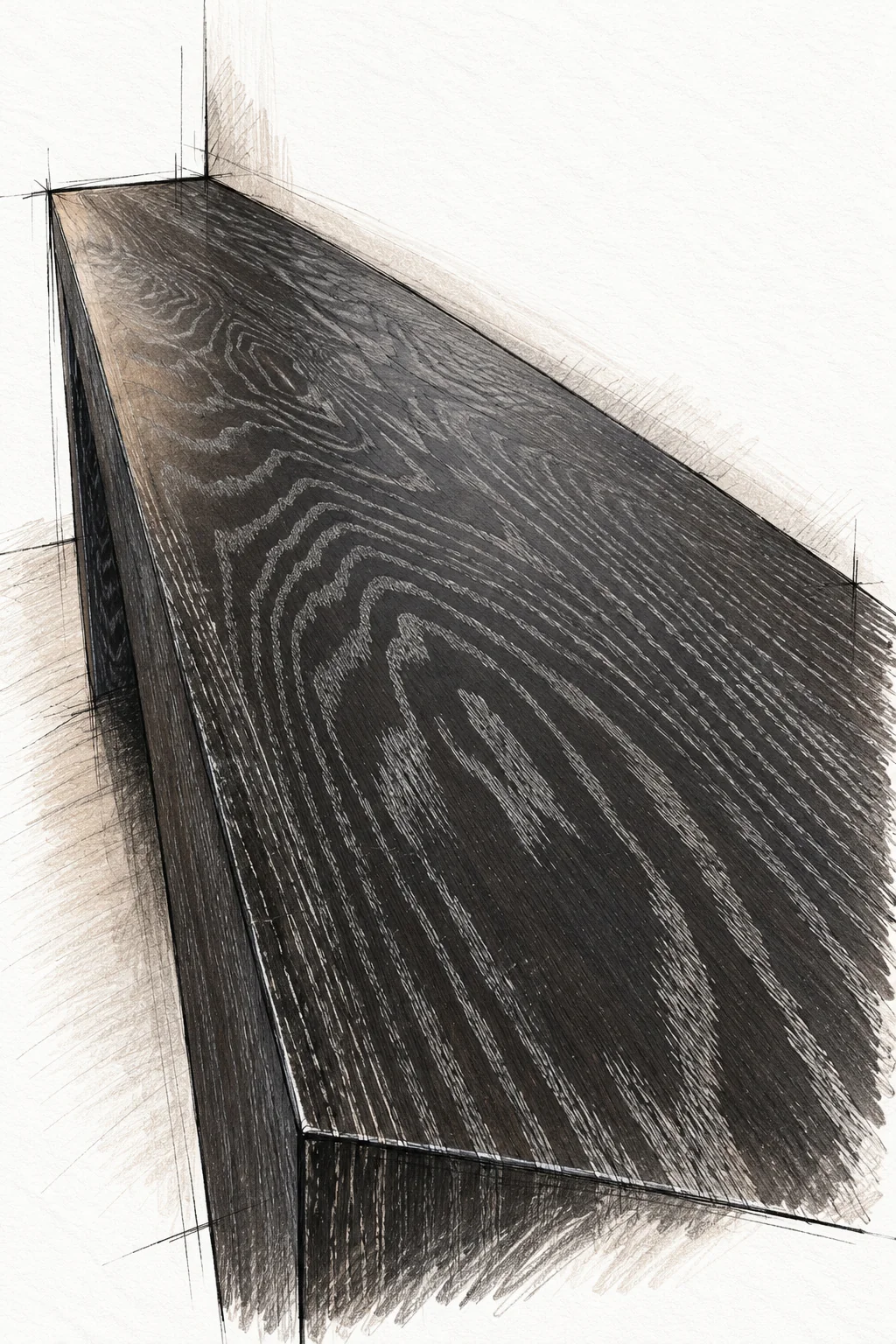 hollow panel waterfall console — 26 illustration