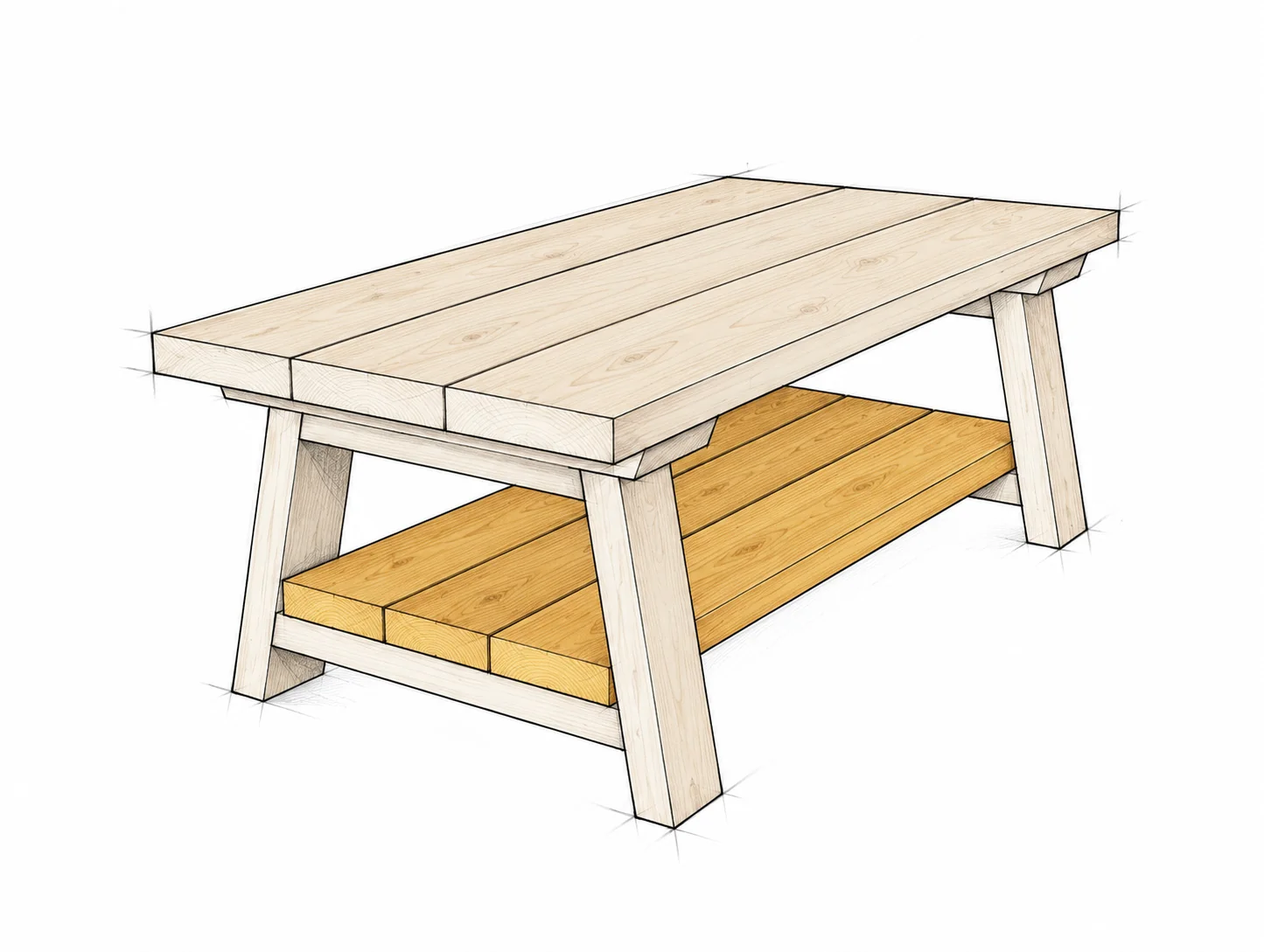homestead coffee table — 12 illustration