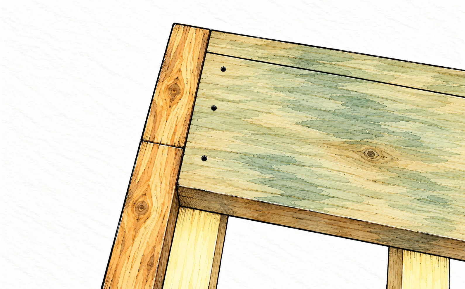 modern farm table — 11 illustration