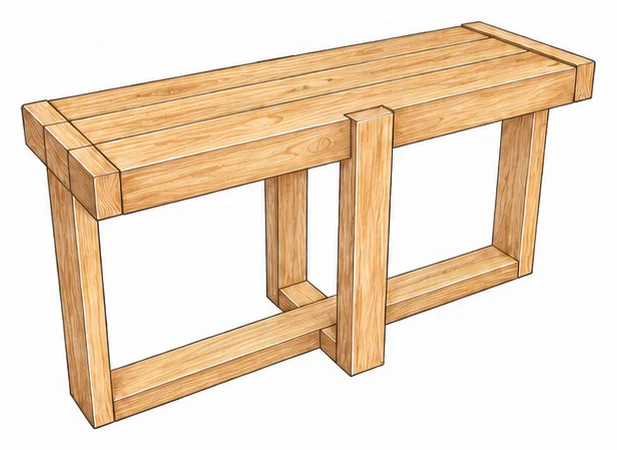 modern farmhouse console — 7 illustration