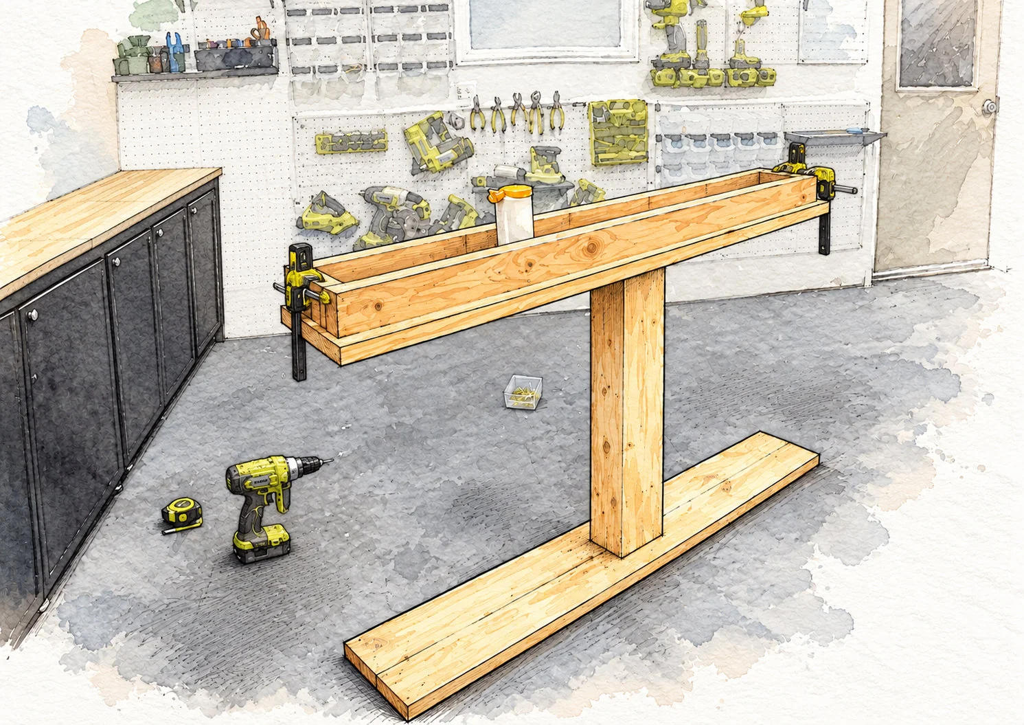 narrow truss console — 13 illustration