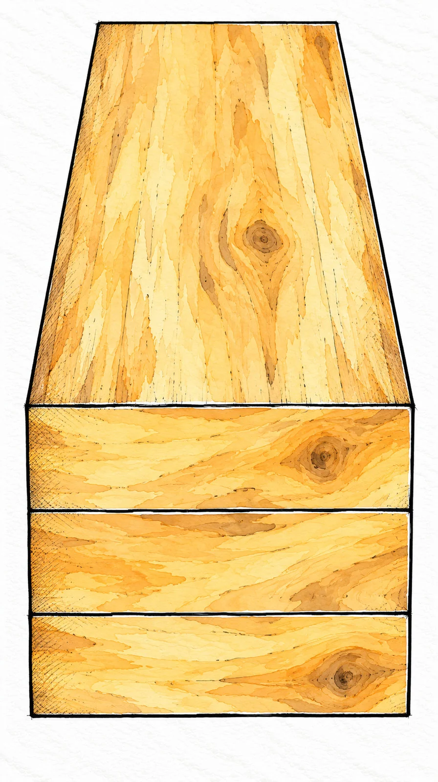 narrow truss console — 26 illustration