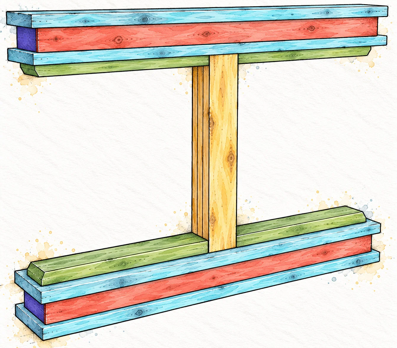 narrow truss console — 34 illustration