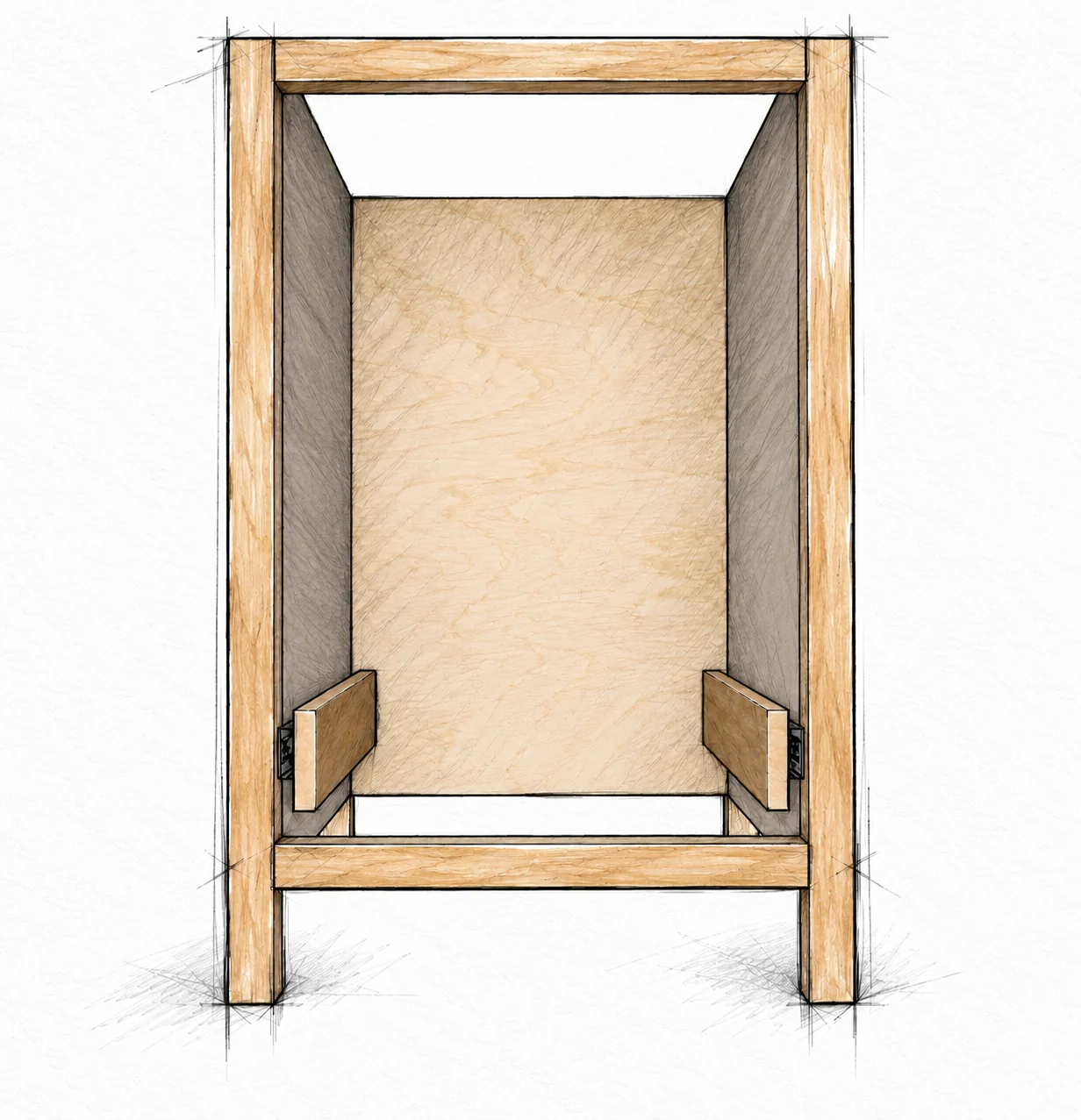 pullout bin kitchen island — 19 illustration