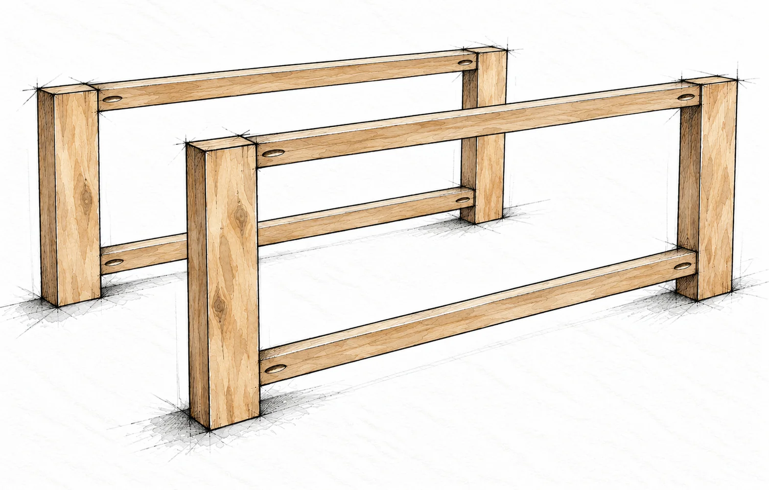 rustic x coffee table — 9 illustration