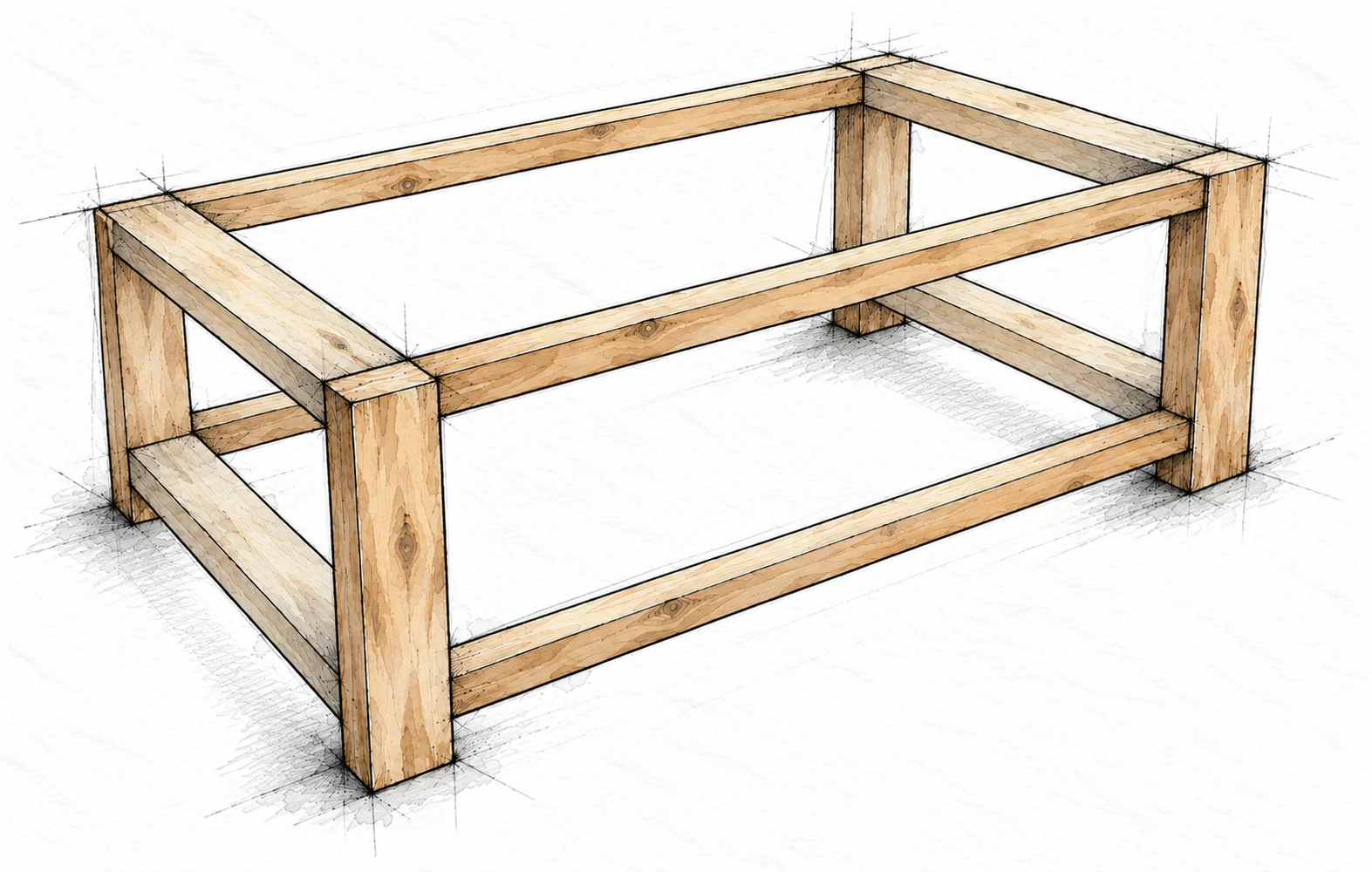 rustic x coffee table — 10 illustration