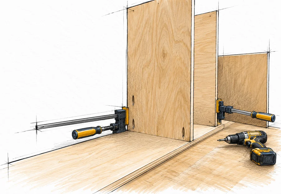storage unit with beveled edge — 12 illustration