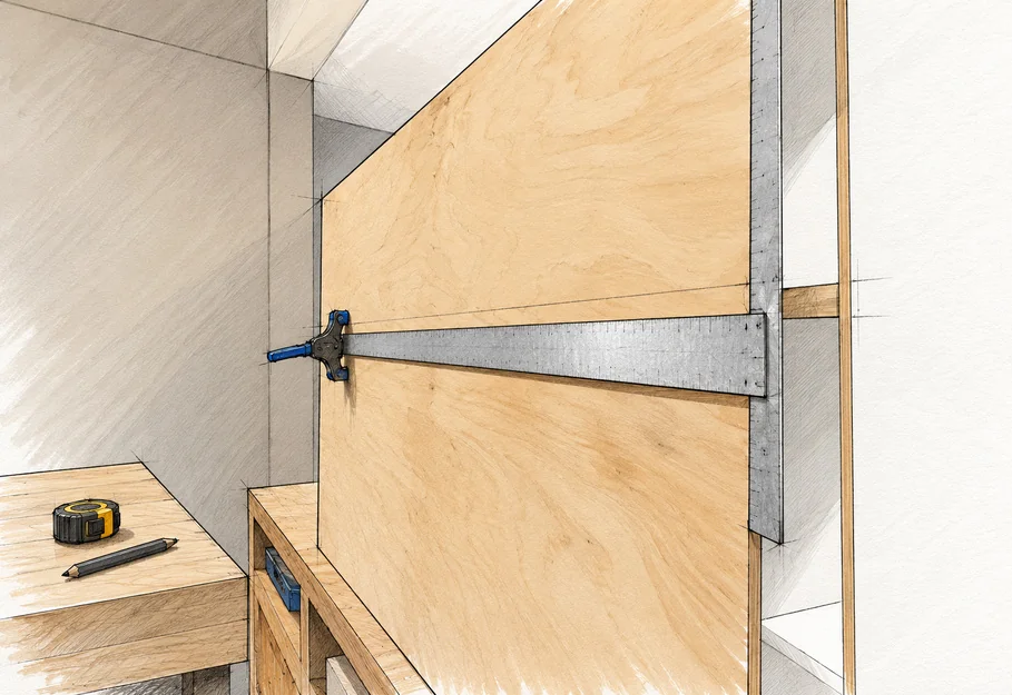 storage unit with beveled edge — 22 illustration