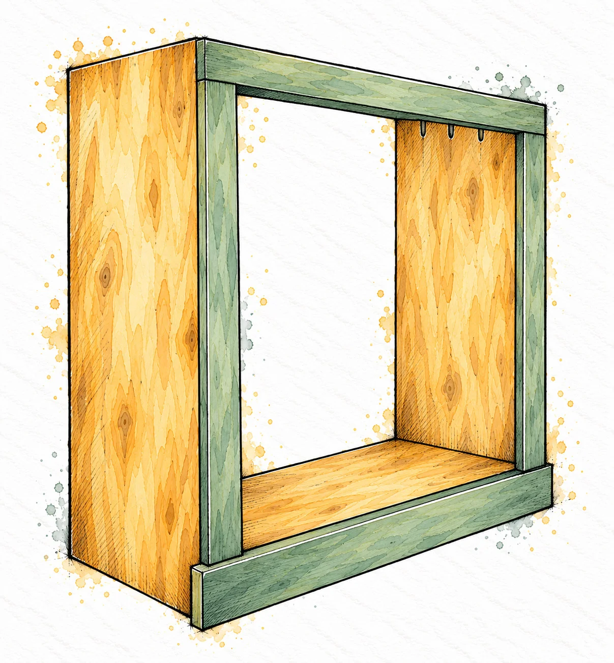 tin door cabinet — 12 illustration