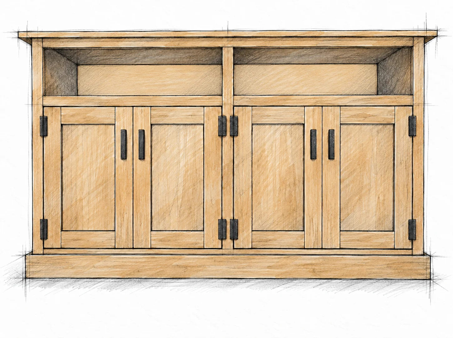 wide entryway console — 14 illustration